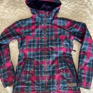Burton women’s radiant plaid snowboard jacket